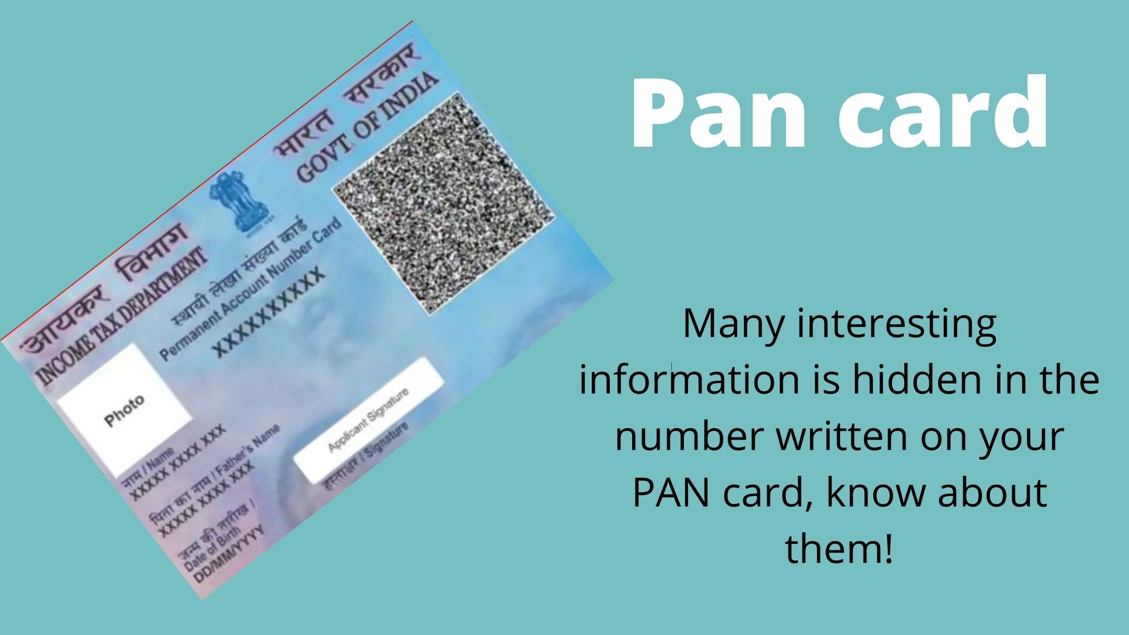 Many interesting information is hidden in the number written on your PAN card, know about them!
