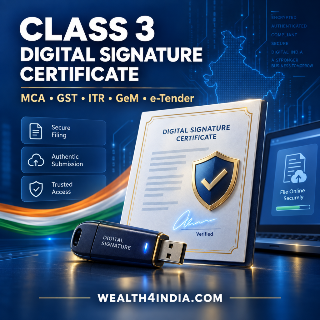Class 3 Digital Signature Certificate in India 2026